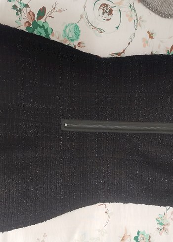 Siyah Tüvit Mini Elbise Beymen/ Clockhouse - Görsel 5