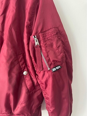 l Beden bordo Renk Bershka Bordo Bomber Ceket