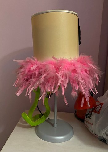 Pembe Tüylü Sarkıt Lamba - Görsel 6