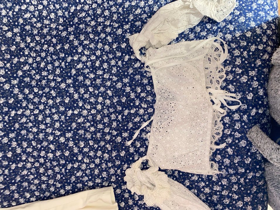 Nakışlı Beyaz büstiyer - Görsel 3