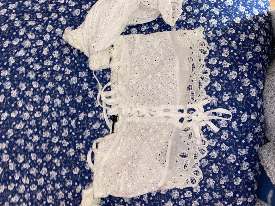 Nakışlı Beyaz büstiyer - Görsel 2