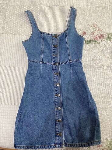 Zara Vintage kot mini elbise
