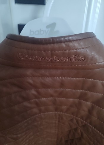 Kahverengi Deri Kısa Ceket - Görsel 4