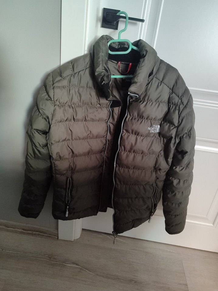 Erkek haki Fermuarlı Yüksek Yakalı Mont - Görsel 2