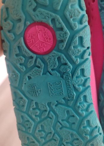 Kız Çocuk Pembe Renkli Kaydırmaz Deniz ayakkabısı - Görsel 3