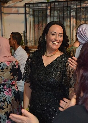 42 Beden siyah Renk Siyah abiye