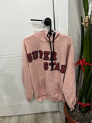 Koton Süper star yazılı pembe sweatshirt