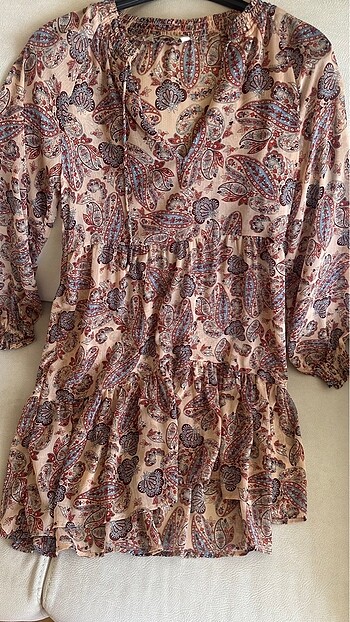 Stradivarius Desenli mini elbise