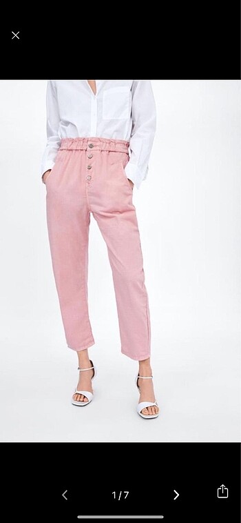 Zara pembe pantolon