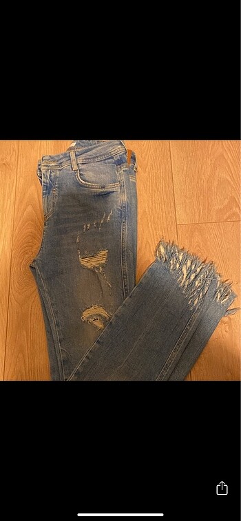 xs Beden mavi Renk Zara orijinal denim