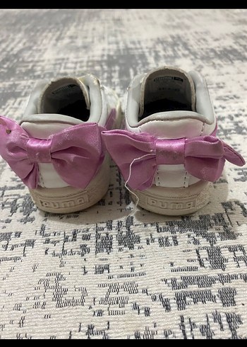 Puma Kız Çocuk Pembe Fiyonklu Spor Ayakkabı