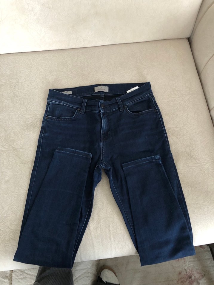 Koyu Lacivert Slim Fit Denim Jean — görsel 3/9