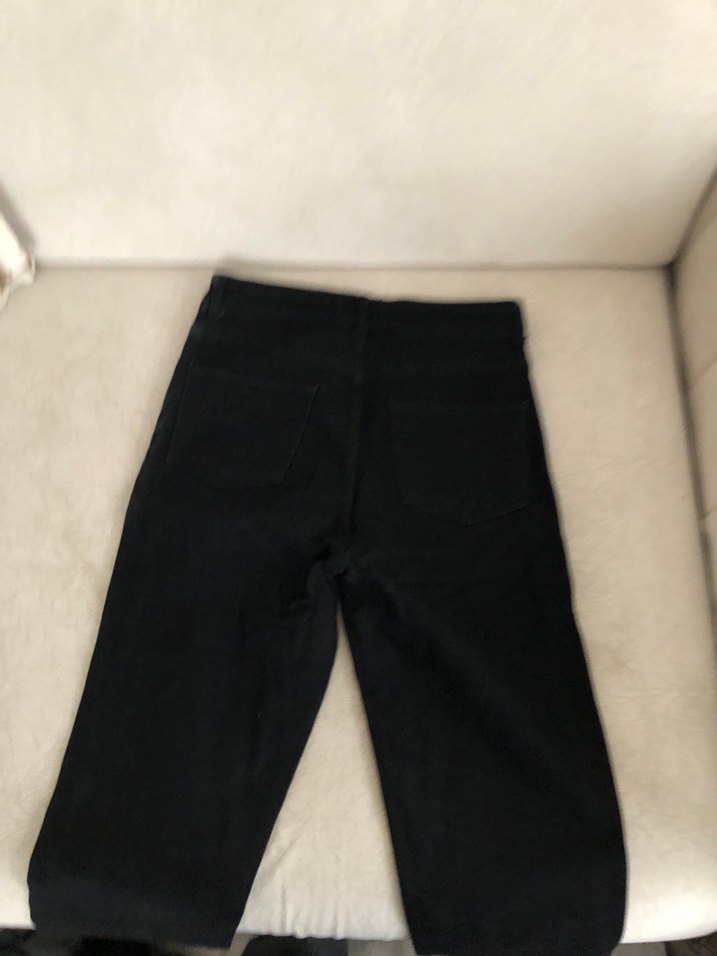 Siyah Yüksek Bel Düz Paça Jean — görsel 5/9
