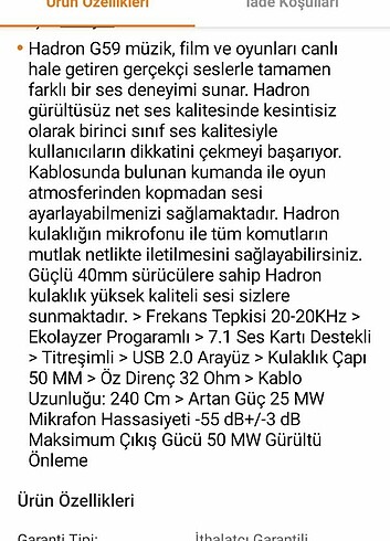 Hadron G59 7.1 oyuncu kulaklığı - Görsel 6