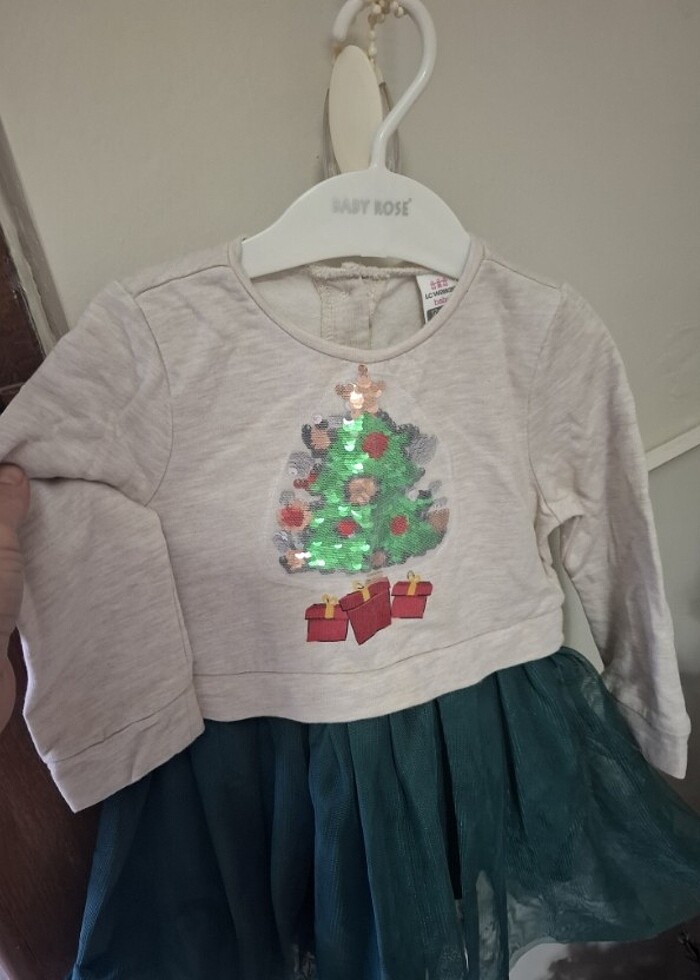 Bebek yılbaşı elbisesi  - Görsel 4