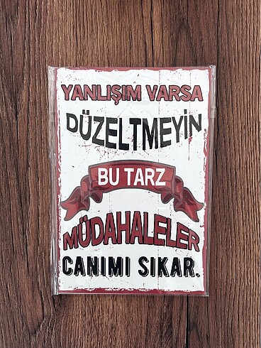 Ahşap tablo poster