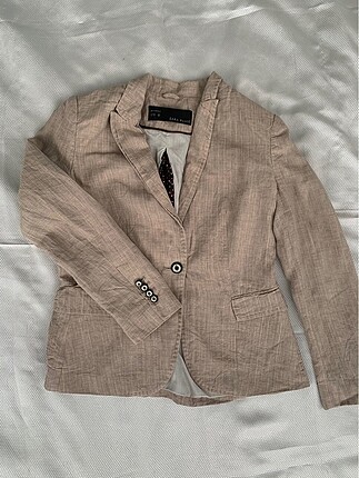 Vintage unisex desenli zara blazer