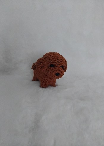 poodle El Örgüsü Peluş Köpek Oyuncak - Görsel 4