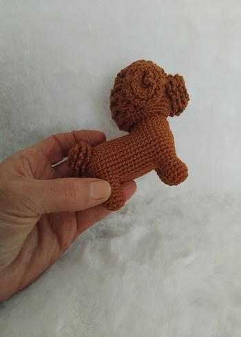 poodle El Örgüsü Peluş Köpek Oyuncak - Görsel 2
