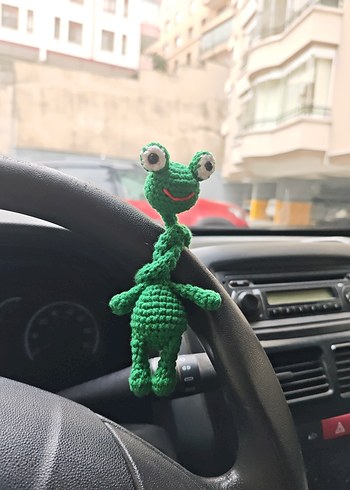 kurbağa araba süsü - Görsel 7