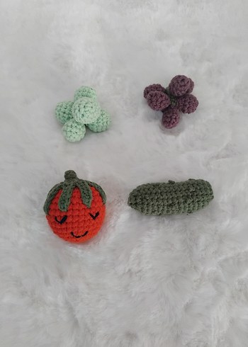 El Yapımı Örgü Sebzeler ve Meyveler - Görsel 3