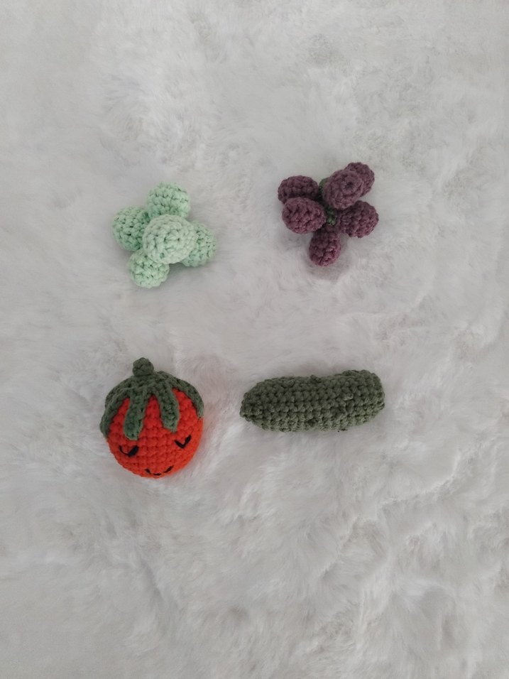 El Yapımı Örgü Sebzeler ve Meyveler - Görsel 2