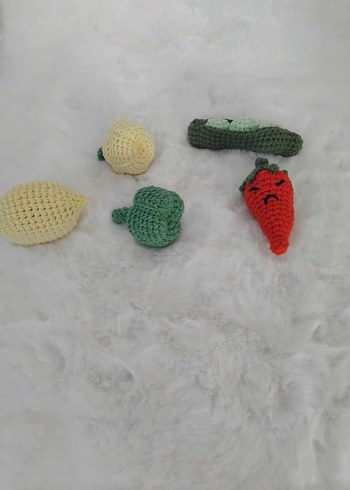 El Yapımı Örgü Sebze Seti - Görsel 2