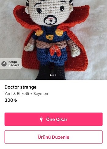 Doktor Strange Örme Figür
