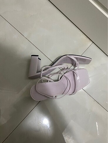 40 Beden mor Renk H&m topuklu sandalet