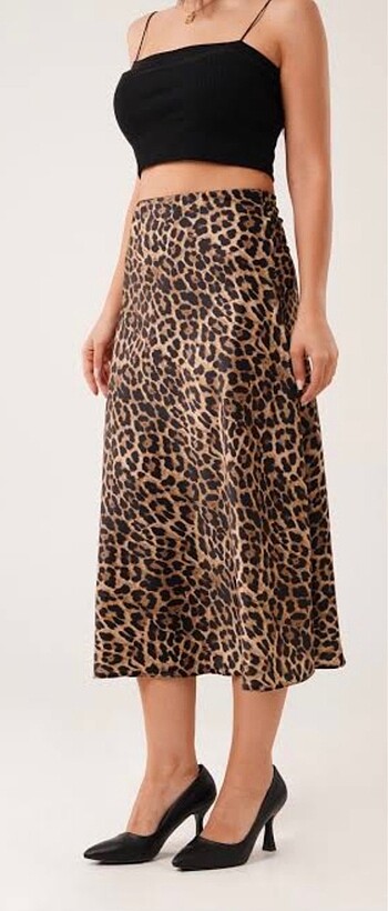 Leopar etek belı lastikli