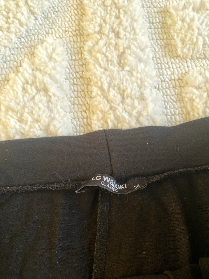 Siyah Midi Hamile Piliseli Etek - Görsel 2