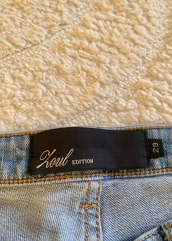 Gri Renkli Kadın Denim Mini Şort - Görsel 3