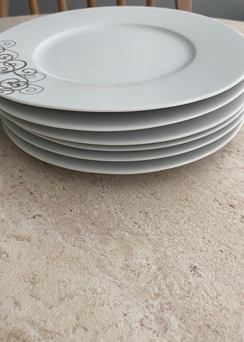 Gri Desenli Beyaz Yemek Takımı - Görsel 8