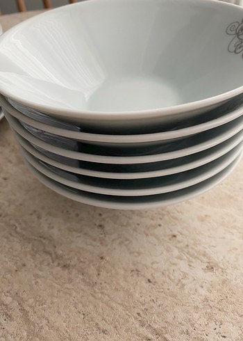 Gri Desenli Beyaz Yemek Takımı - Görsel 6