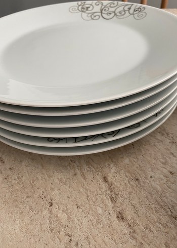 Gri Desenli Beyaz Yemek Takımı - Görsel 7