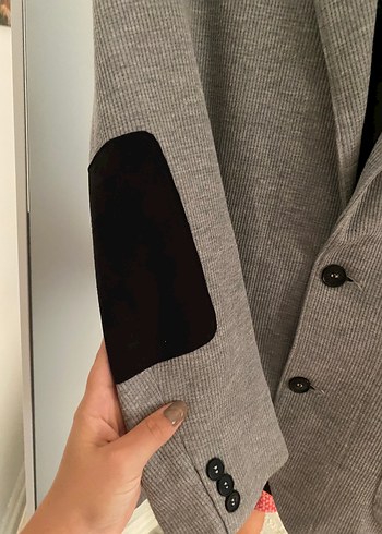 Koton Gri spor Erkek Düğmeli Ceket