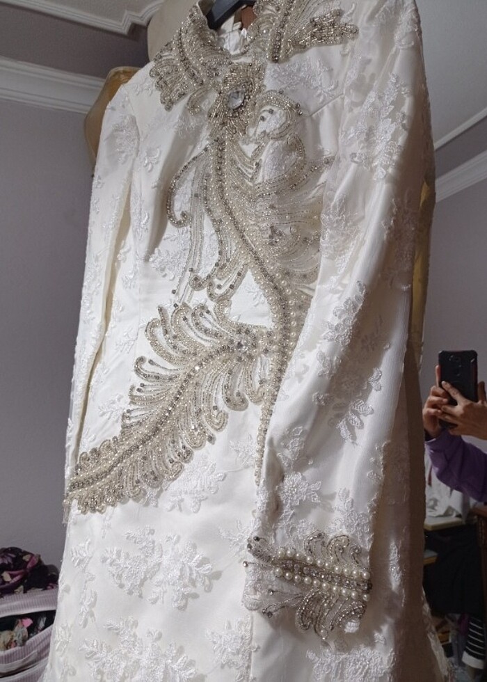 Tesettür balık gelinlik  - Görsel 2