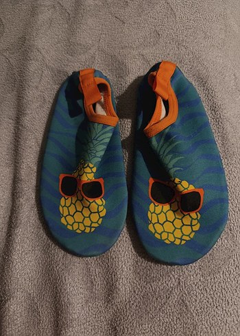 Çocuk Renkli Ananas Desenli Kaydırmaz Ayakkabı