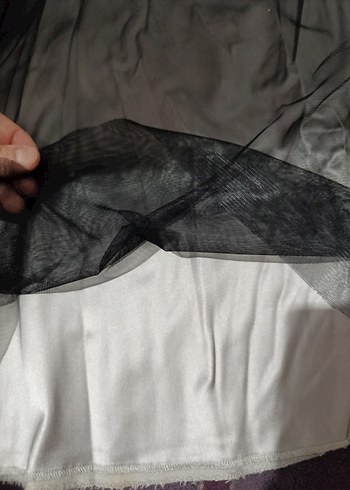 Siyah tüllü abiye etek - Görsel 4