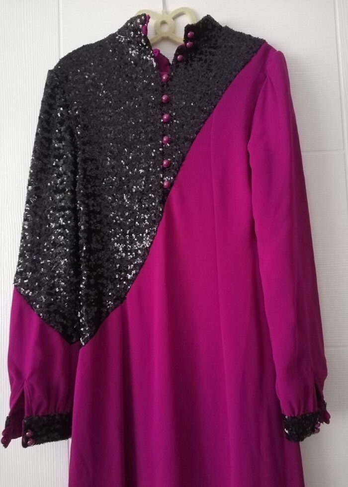 Puane abiye elbise - Görsel 3