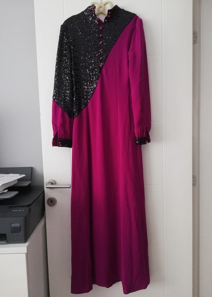 Puane abiye elbise - Görsel 4