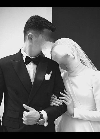 Tesettür Saten Gelinlik  - Görsel 6