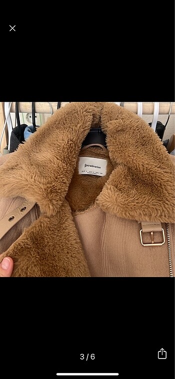 l Beden camel Renk Stradivarius Biker ceket