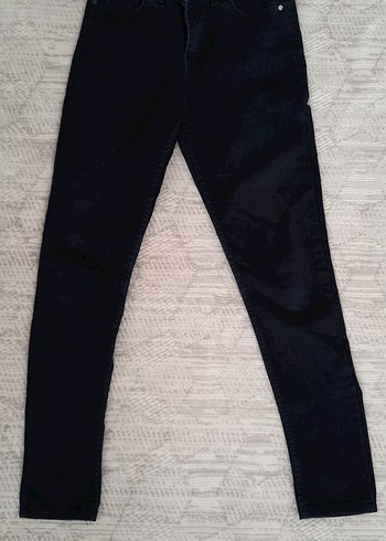 Kadın Siyah Denim Normal Boy Pantolon