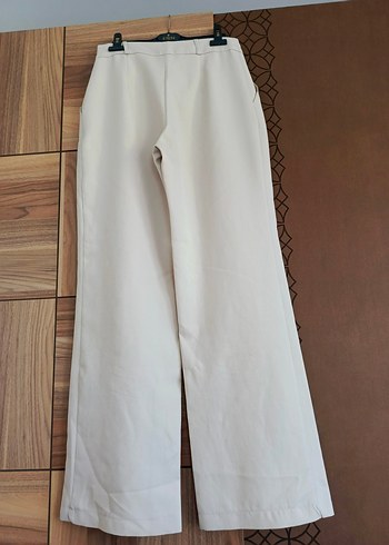 Trendyol & Milla Bej Düğmeli Kadın Kumaş Pantolon