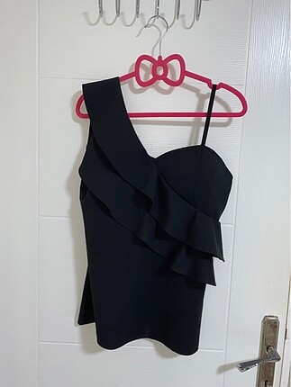 Zara Askılı Gece Bluzu