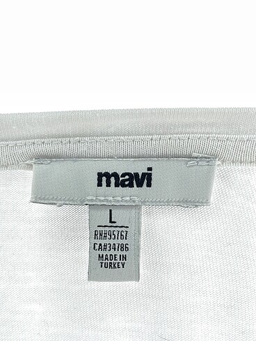 l Beden beyaz Renk Mavi Jeans T-shirt %70 İndirimli.