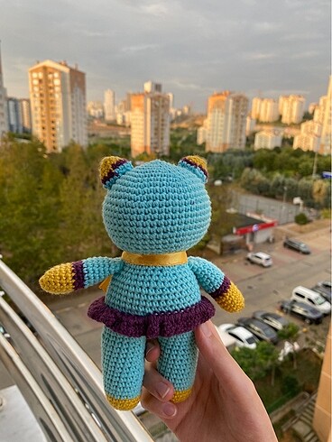 Beden Renk Amigurumi küçük oyuncak ayı