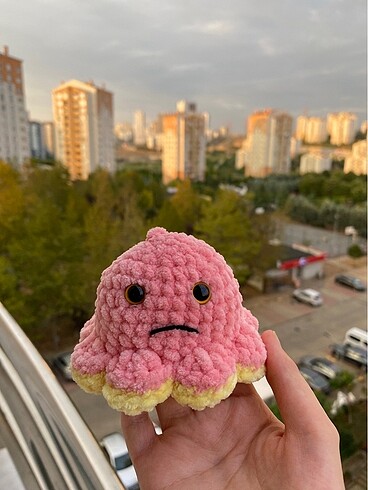Beden Renk - mod değiştiren minik peluş ahtapot oyuncak