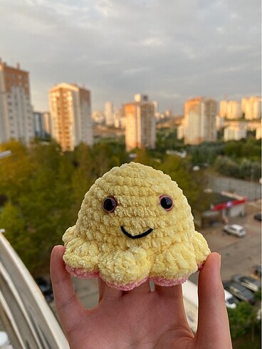 Beden Renk Renk - mod değiştiren minik peluş ahtapot oyuncak